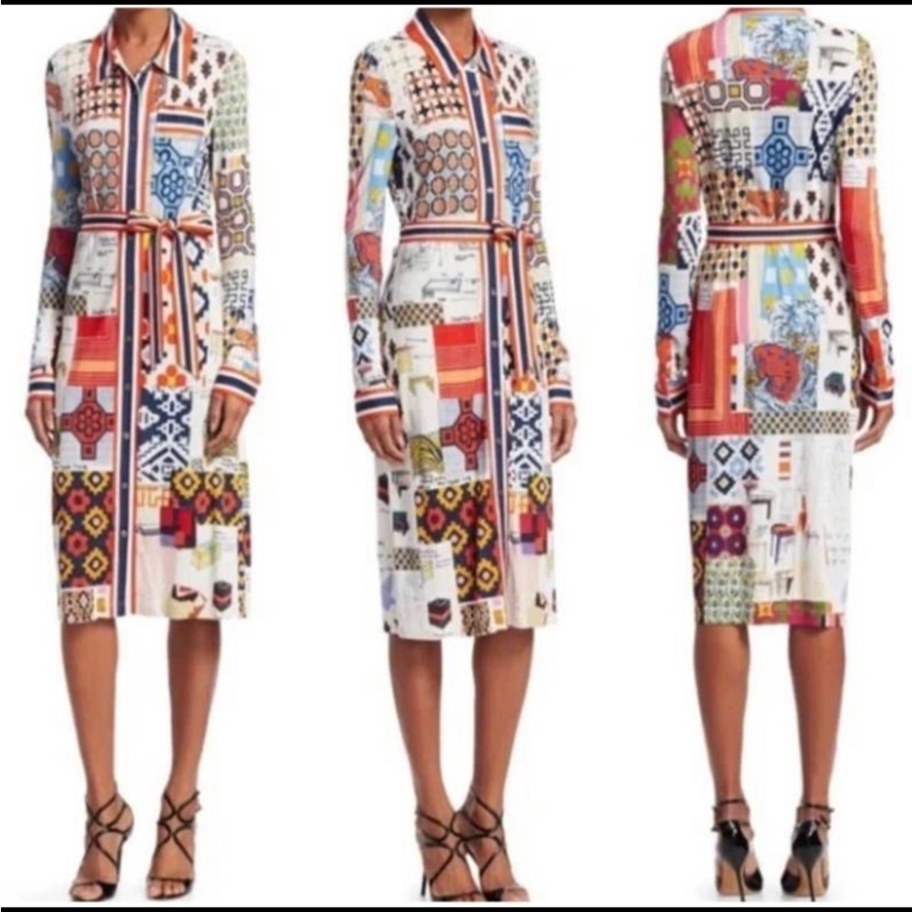 Tory Burch Laurence Shirtdress Scrapbooking L